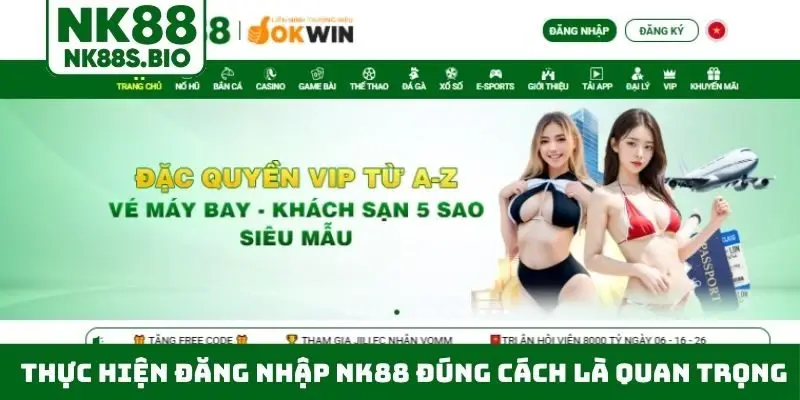 Thực hiện đăng nhập NK88 đúng cách là quan trọng